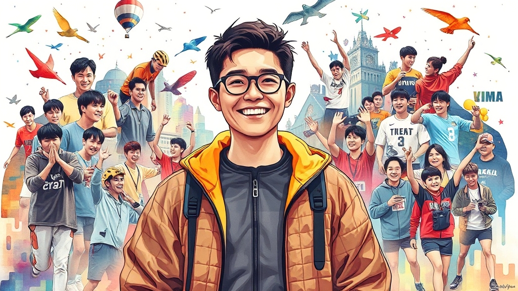 유재석의 예능 활동: 과거, 현재, 미래 (illustration 스타일)