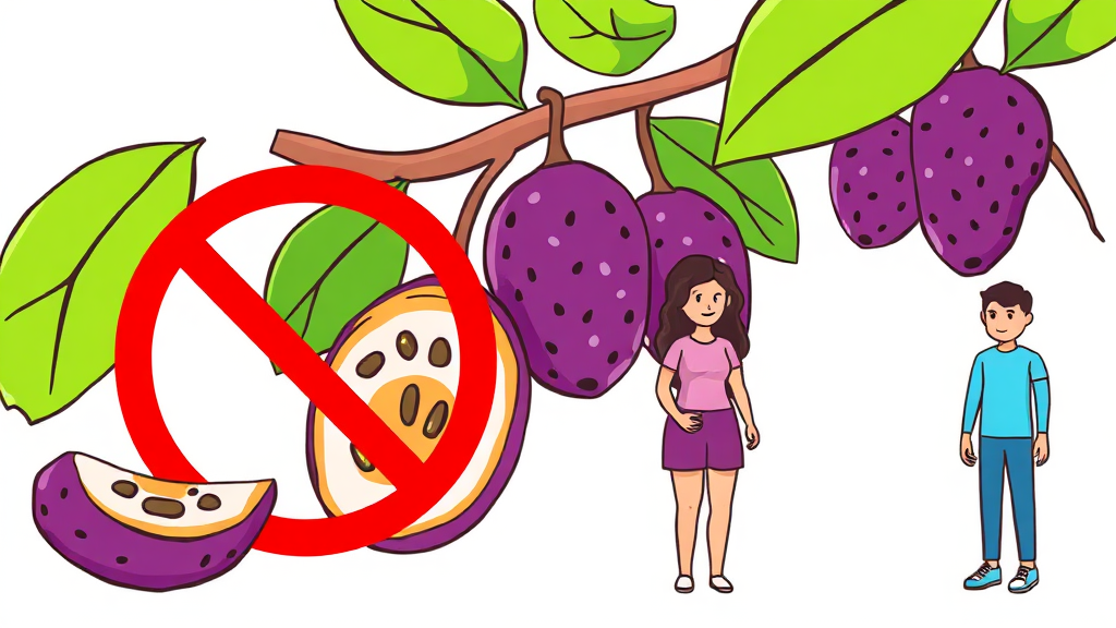 자보티카바 부작용 및 주의사항: 현명한 섭취 가이드 (cartoon 스타일)