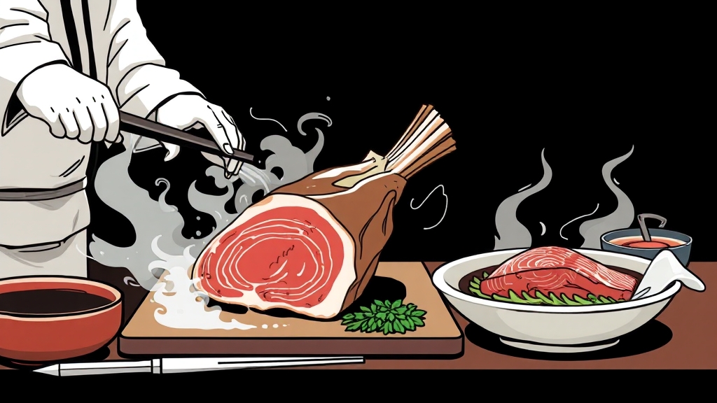 소구레, 소갈비, 우마카세를 한 번에! (illustration 스타일)