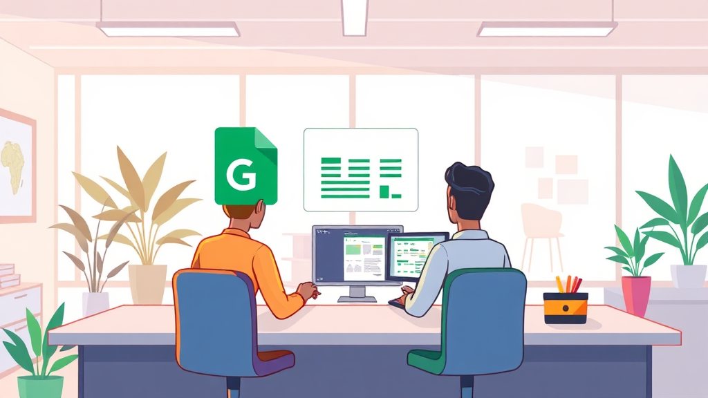 업무 효율성을 높이는 AI 활용법 (cartoon 스타일)