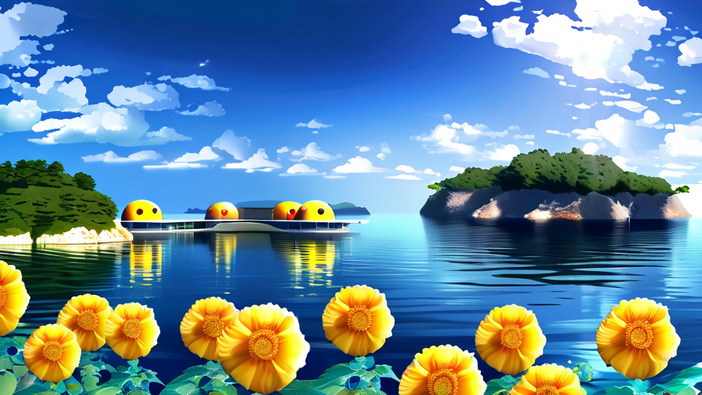 세토우치 국제 예술제: 섬 전체가 예술 무대 (realistic 스타일)