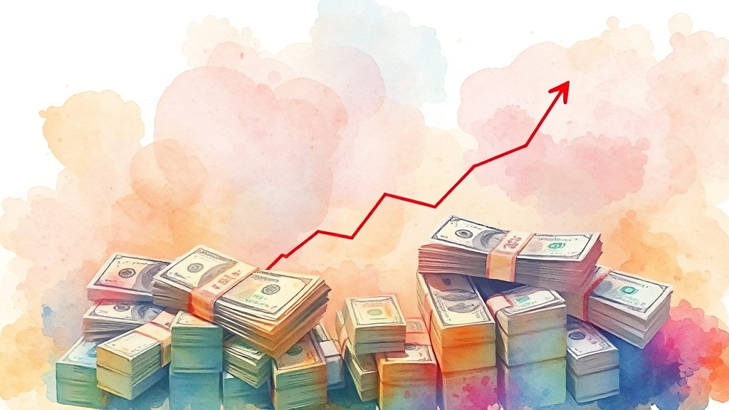 아파트 시세 변동과 추가 대출 (watercolor 스타일)