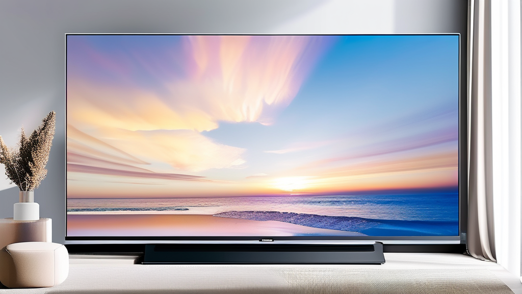 TCL 75인치 TV, 당신의 시청 경험을 바꾸다 (watercolor 스타일)