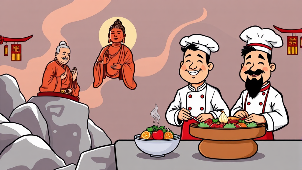 후덕죽 셰프의 영향력 (cartoon 스타일)