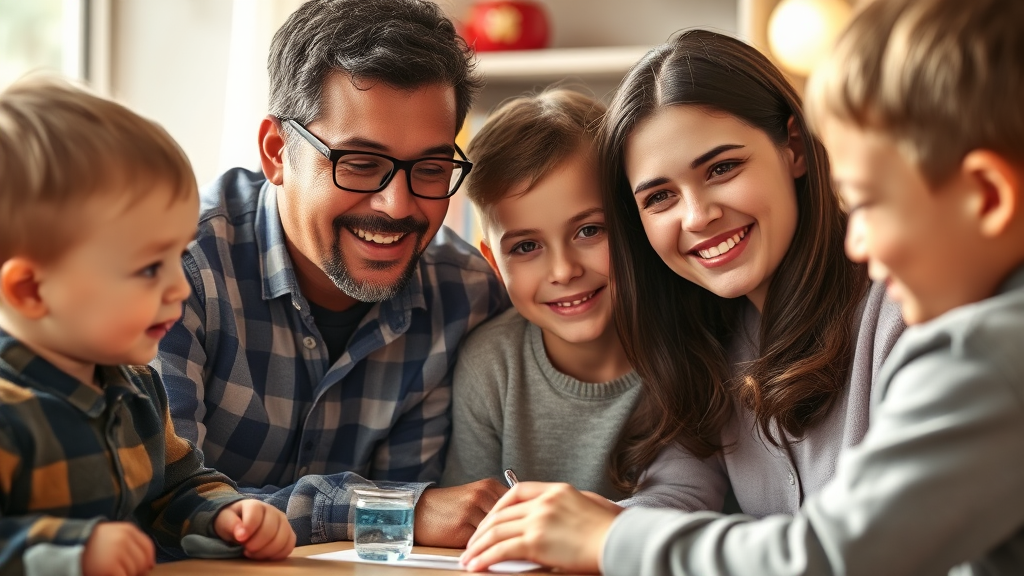 아이돌봄 서비스 이용 시 꼭 알아두어야 할 점 (realistic 스타일)