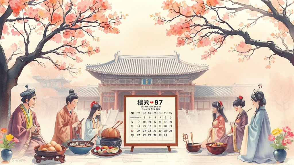 알뜰 예산 & 할인 꿀팁 (watercolor 스타일)