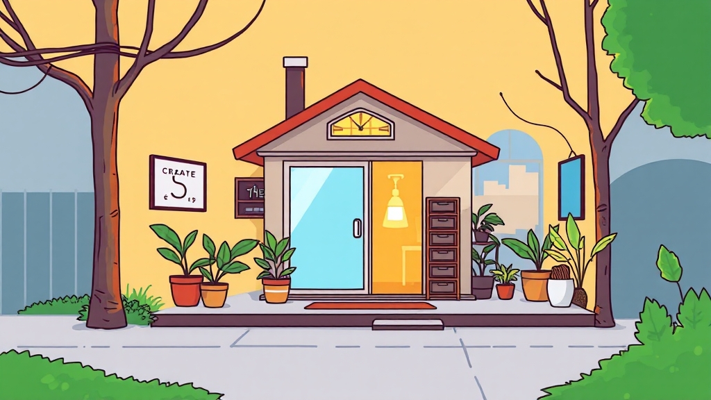 소형 주택 투자의 매력 (cartoon 스타일)