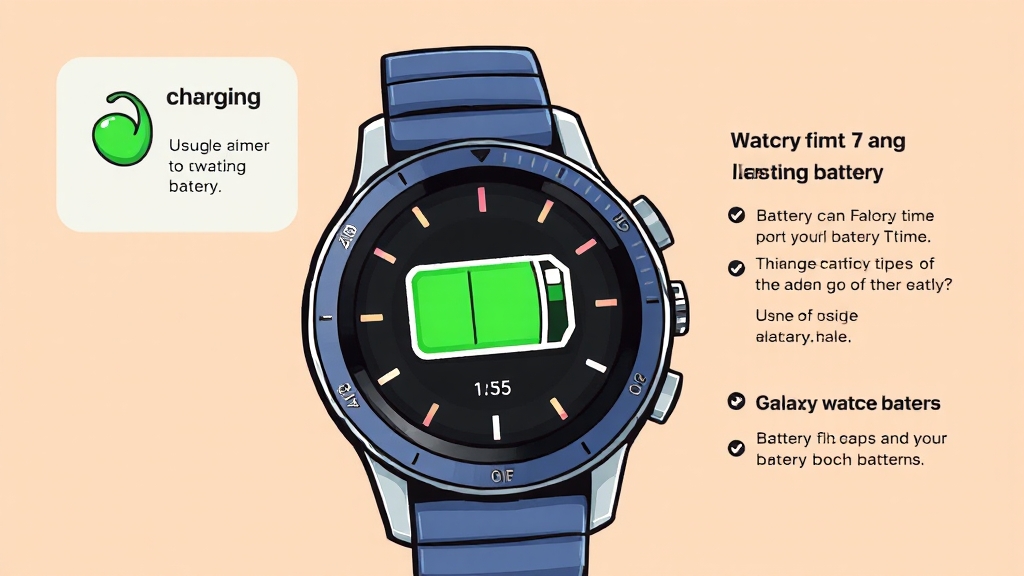 워치7 크림: 배터리 성능 및 사용 시간 테스트 (cartoon 스타일)