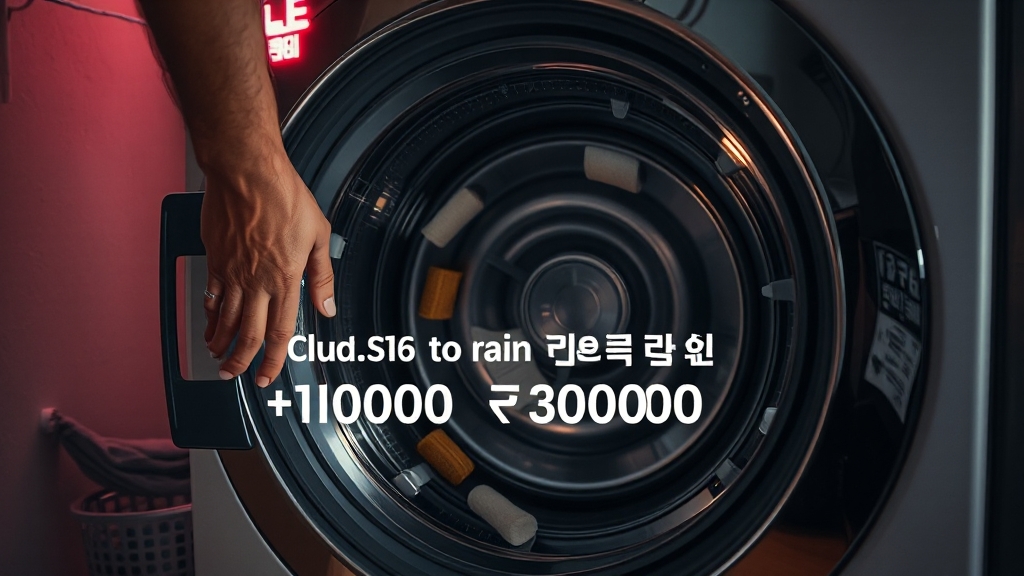 통돌이세탁기 소음 원인 & 해결 (realistic 스타일)