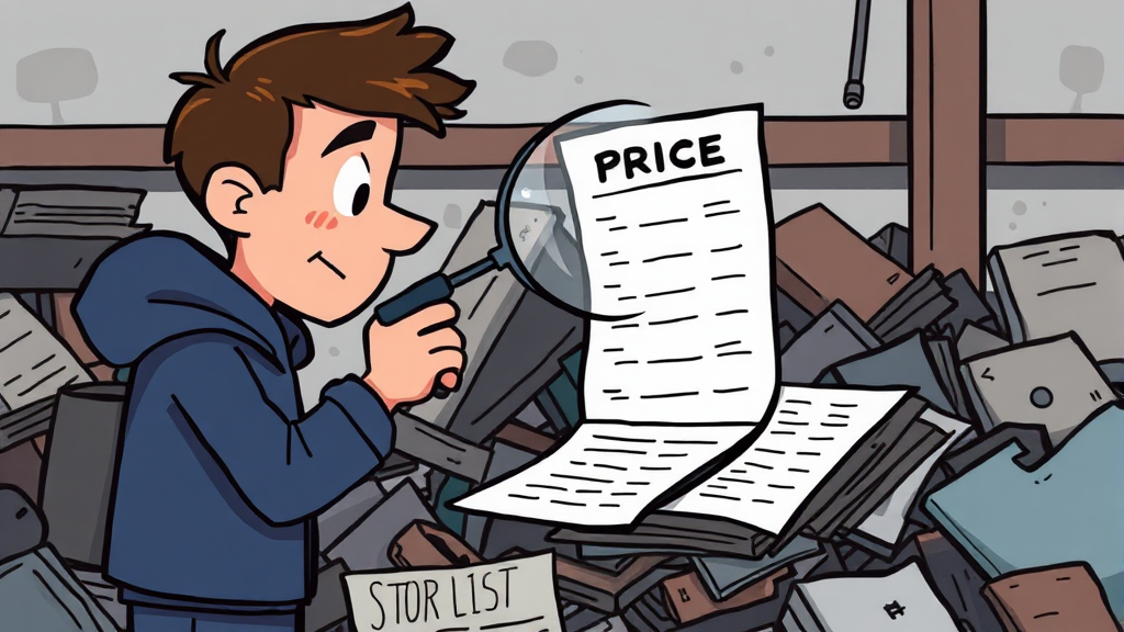 고철 매매, 주의할 점은? (cartoon 스타일)