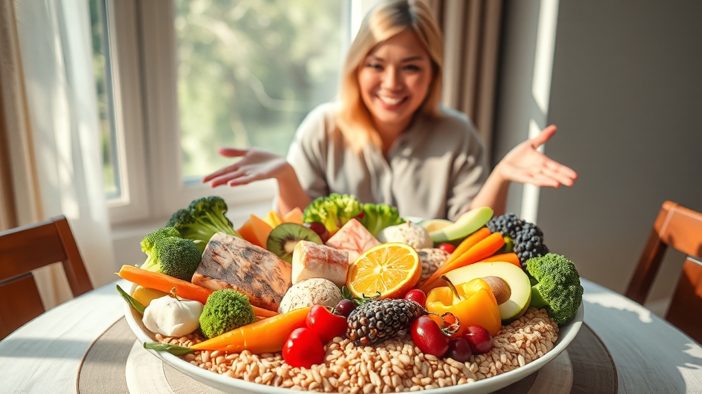 다이어트 식단 구성 핵심 원칙 (realistic 스타일)