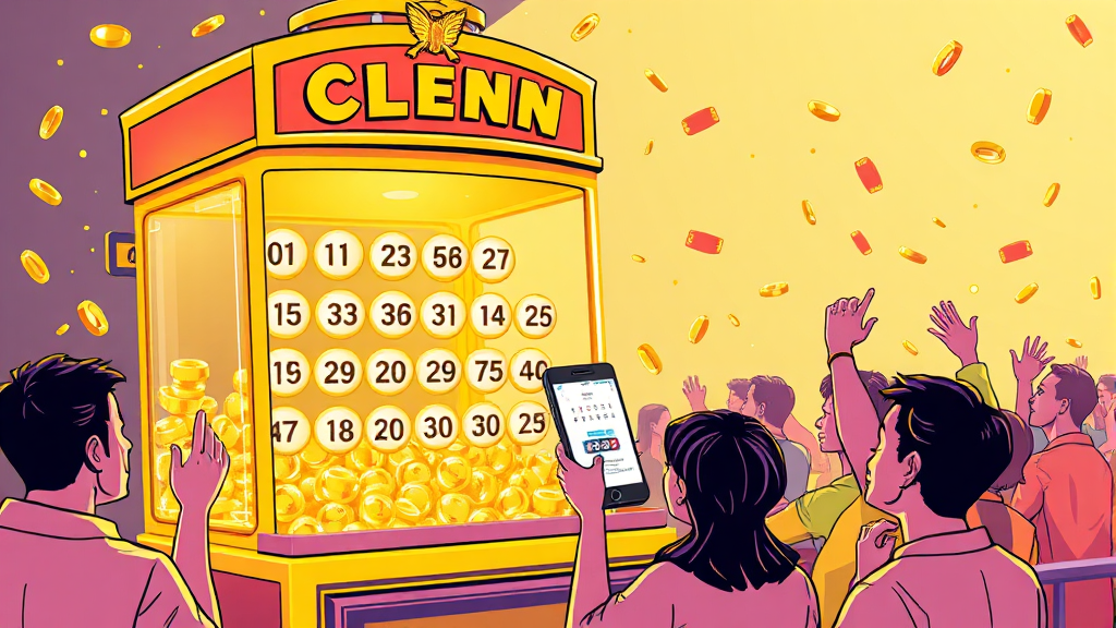 로또 당첨 번호, 간편 조회 방법 (illustration 스타일)