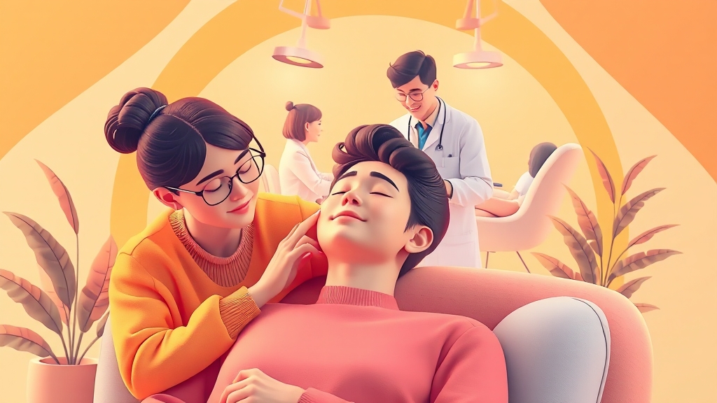 이갈이 예방을 위한 생활 습관 개선 (illustration 스타일)