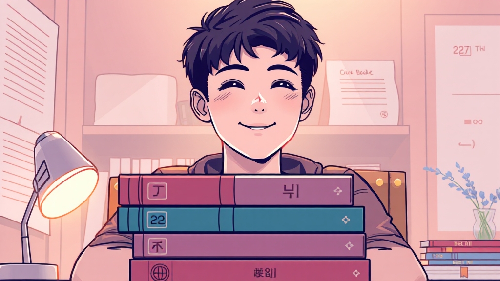 과목별 학습 및 멘탈 관리 (illustration 스타일)