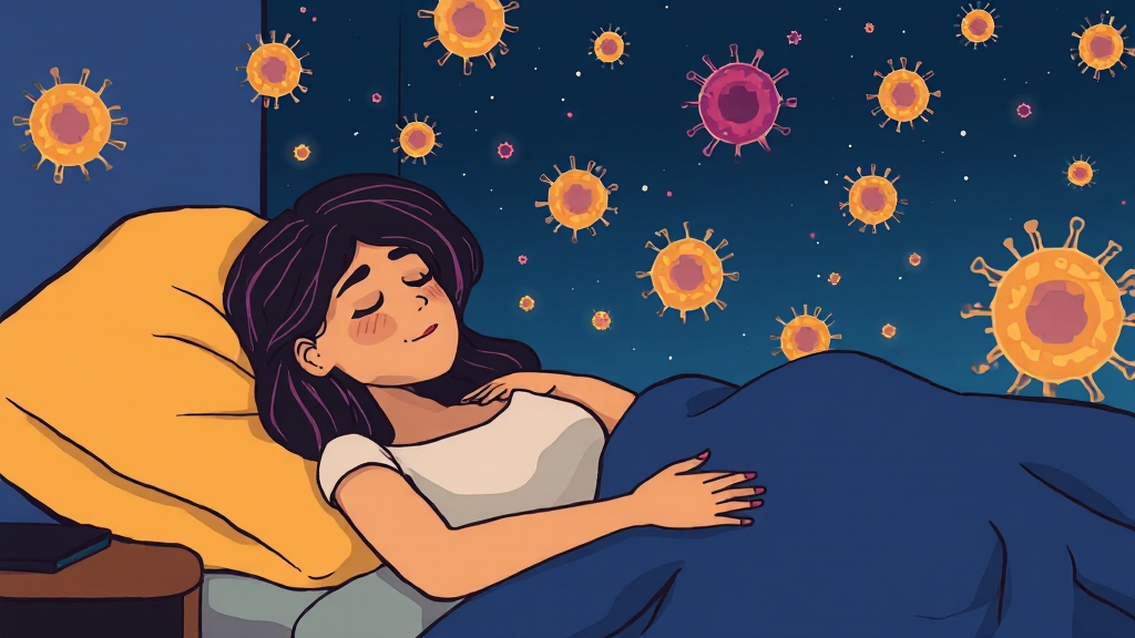 충분한 수면 (cartoon 스타일)