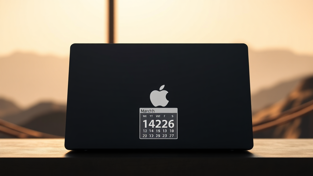 맥북 네오, 언제 만날 수 있을까? (realistic 스타일)