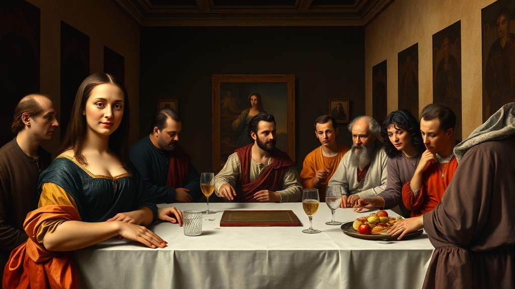 르네상스 거장: 다 빈치 (realistic 스타일)