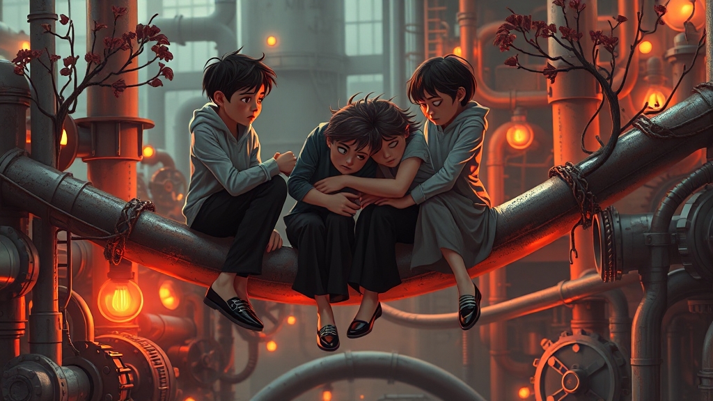 왜 어른이 되기 어려울까요? (illustration 스타일)