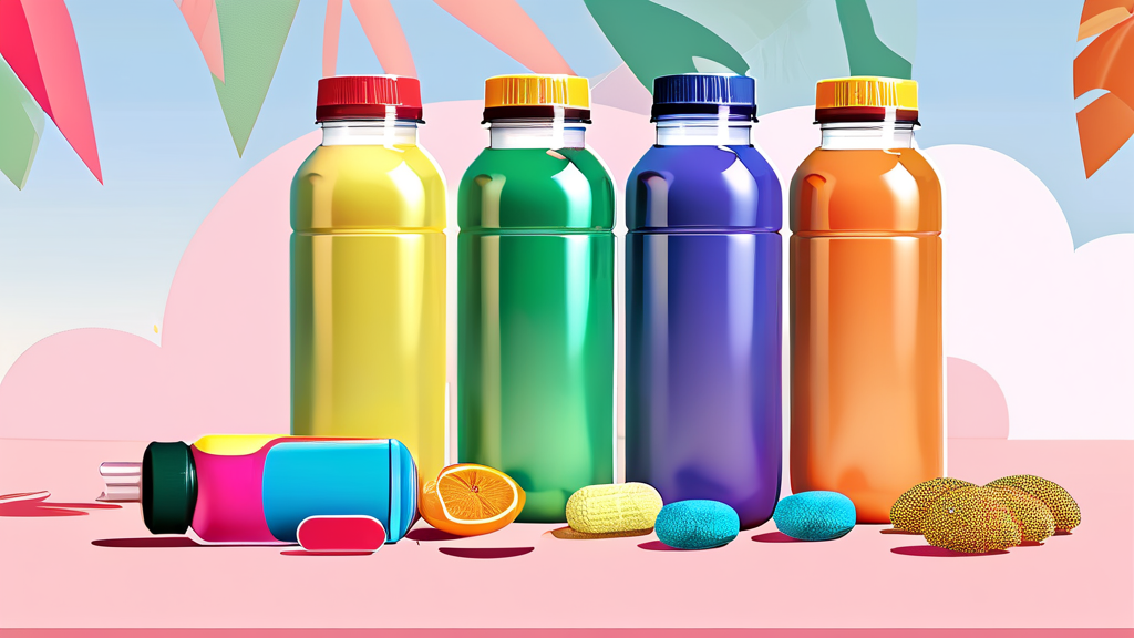 식이섬유 알약: 포만감 증진의 비밀 (cartoon 스타일)