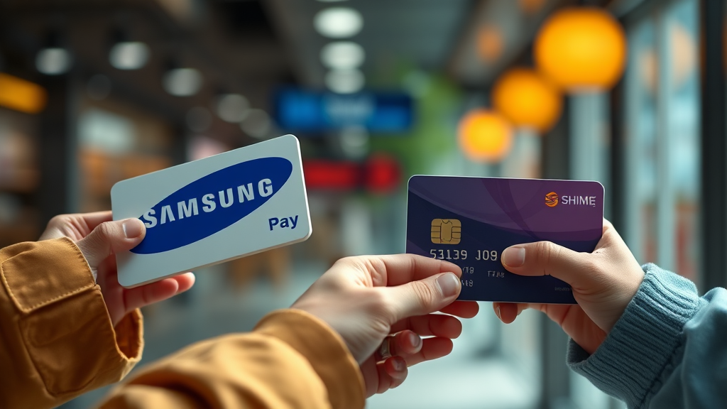 삼성페이와의 경쟁, 그리고 향후 전망 (realistic 스타일)