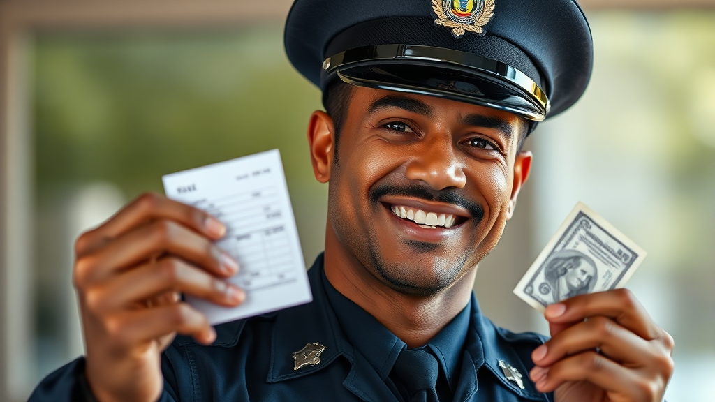 2026년 경찰 봉급표 (호봉별) (realistic 스타일)