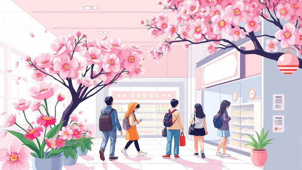 향후 면세업계 전망 및 과제 (illustration 스타일)