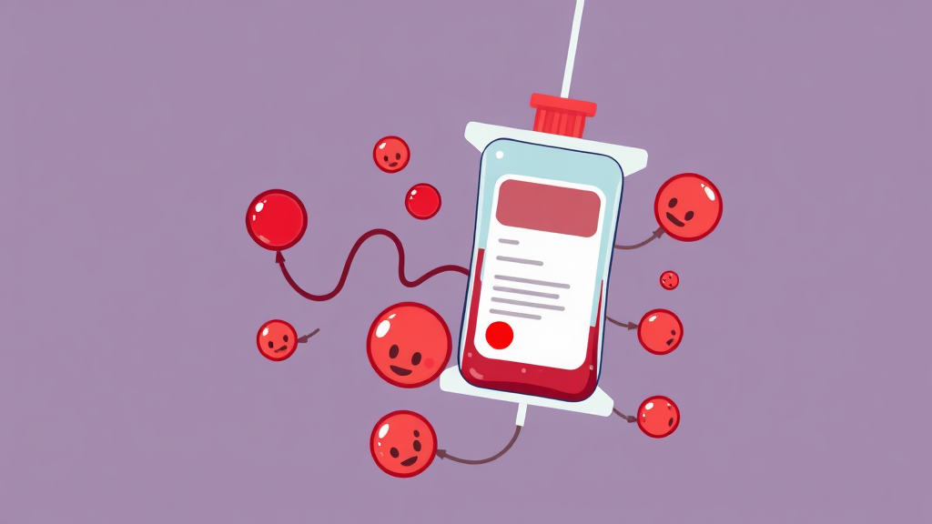 혈액형 유전 완벽 가이드 9 혈액형과 수혈 관계 (cartoon 스타일)