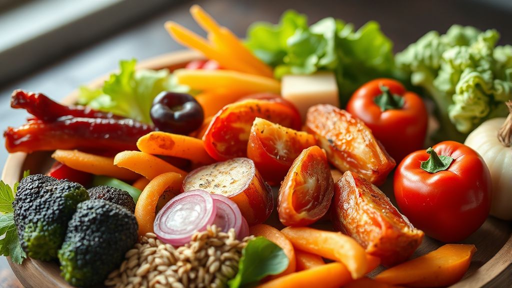 건강한 식습관의 비밀: 당 섭취와 혈당 관리 (realistic 스타일)