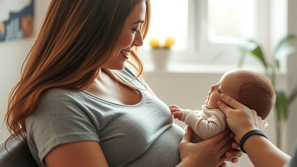 임신부, 독감 예방접종 필수! (realistic 스타일)