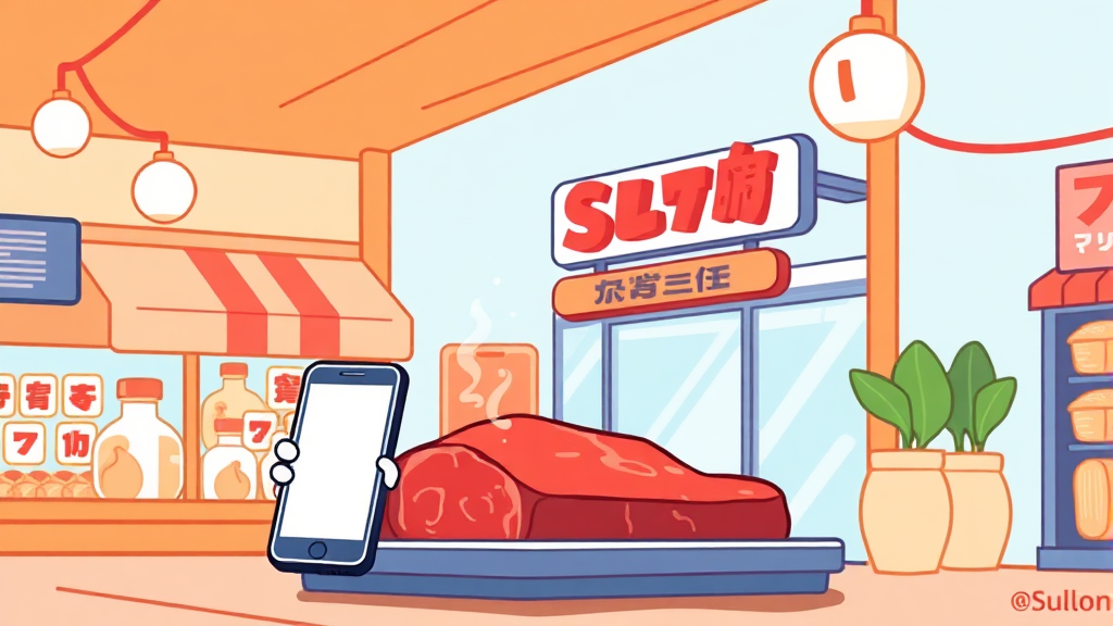 할인 매장 정보 확인 필수! (cartoon 스타일)