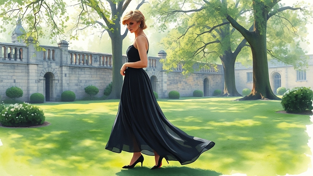 블랙 패션 역사와 스타일 (watercolor 스타일)