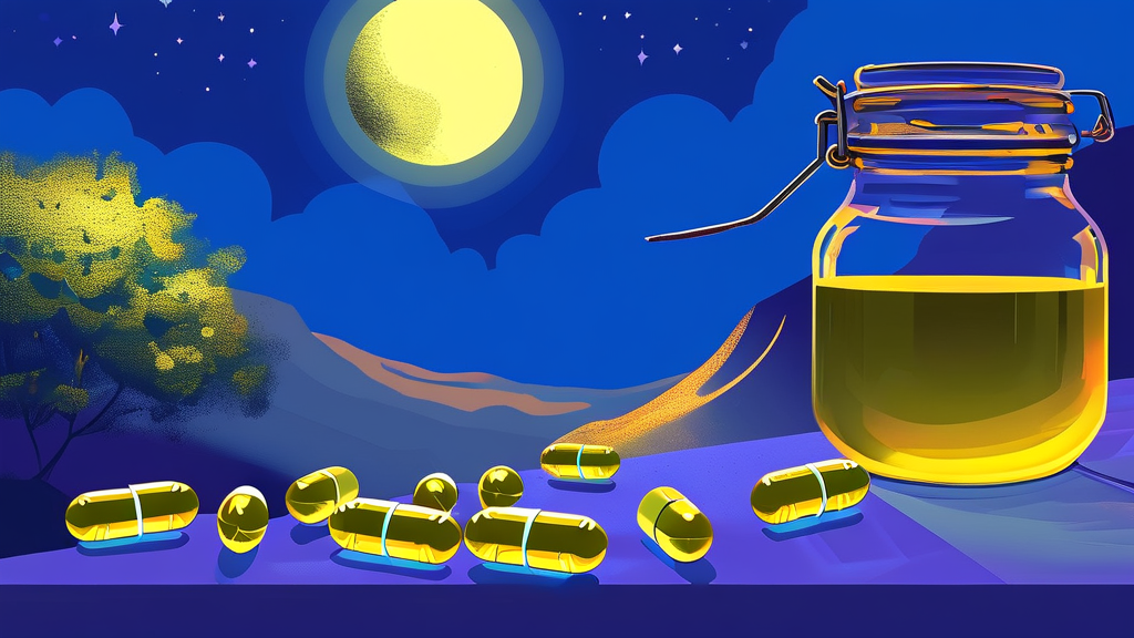 약물 치료, 불면증 극복의 첫걸음 (illustration 스타일)