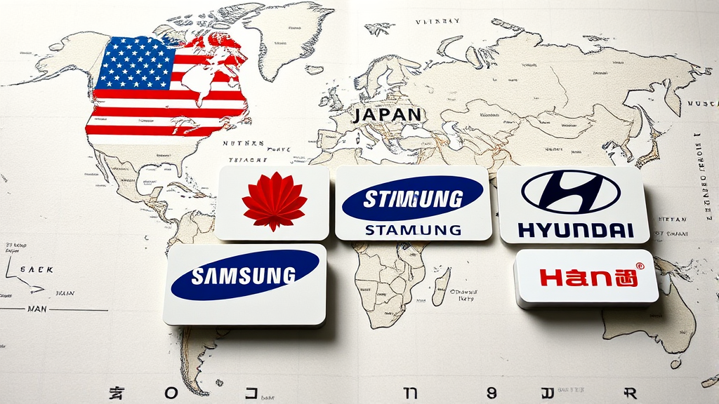 국가별 해외 결제 현황 및 카드사별 점유율 (realistic 스타일)