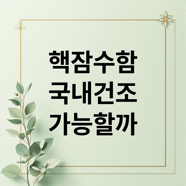 핵잠수함
국내건조
가능할까 (원자력 잠수함 핵잠 이재명)