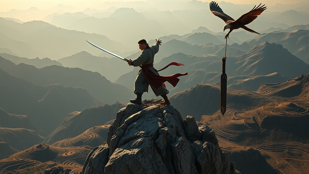 문세간 속 양과의 활약상 (realistic 스타일)