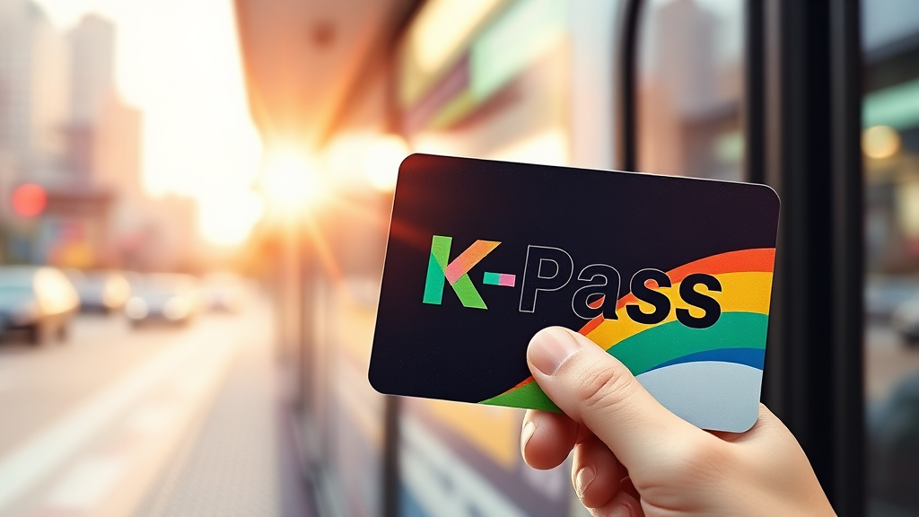 K패스 카드 발급 & 등록 (watercolor 스타일)