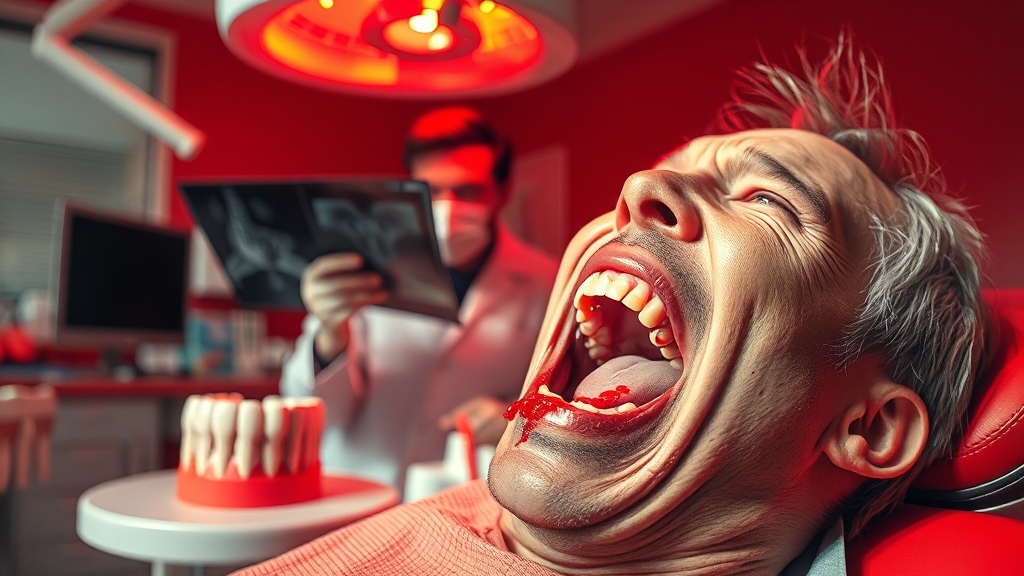 이럴 땐 꼭 치과 가세요! 심화 증상 (realistic 스타일)