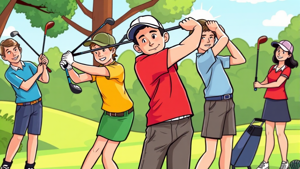 파크골프채, 어떻게 골라야 할까? (cartoon 스타일)