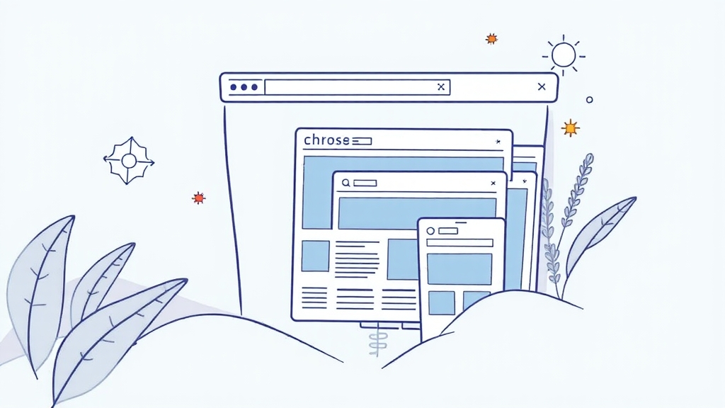 크롬 브라우저 활용 극대화 (illustration 스타일)
