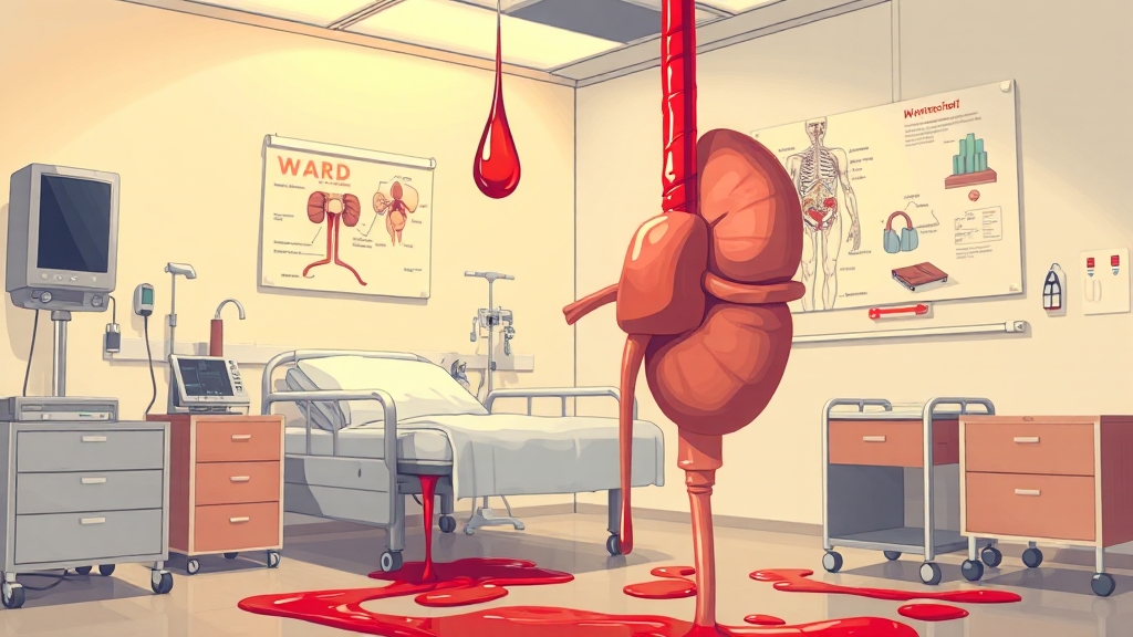 혈뇨, 왜 생기는 걸까? (cartoon 스타일)