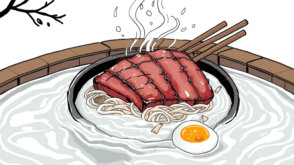 맛있는 식도락 여행 (illustration 스타일)