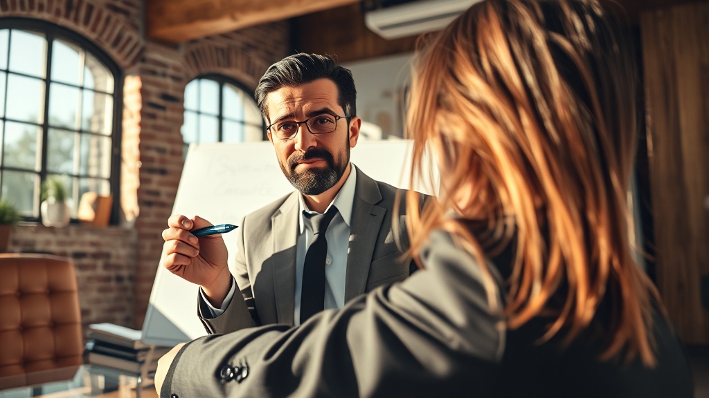 컨설팅 분야별 맞춤 지원 내용 (realistic 스타일)