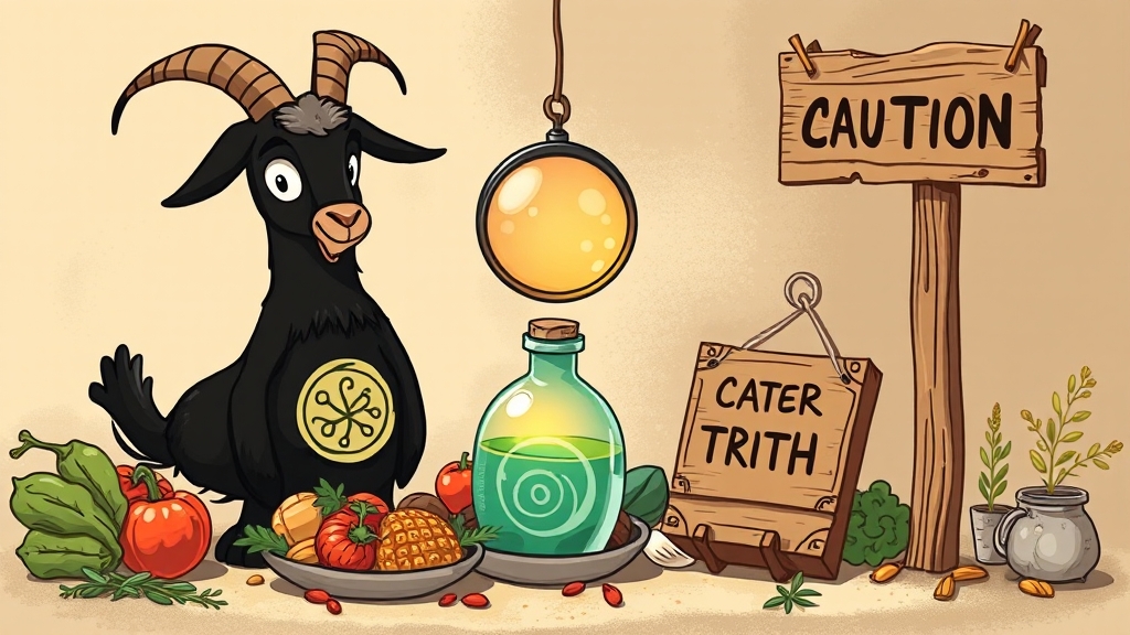 흑염소 진액, 흔한 오해와 진실 (cartoon 스타일)