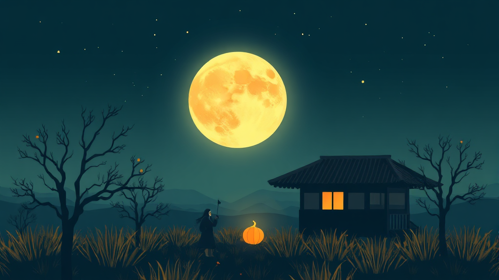 정월대보름, 한 해의 소망을 담다 (illustration 스타일)