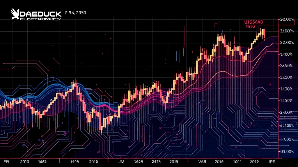 기술적 분석으로 보는 주가 전망 (illustration 스타일)