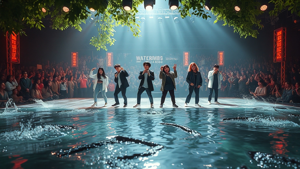 티켓 구매 및 라인업 정보 (realistic 스타일)