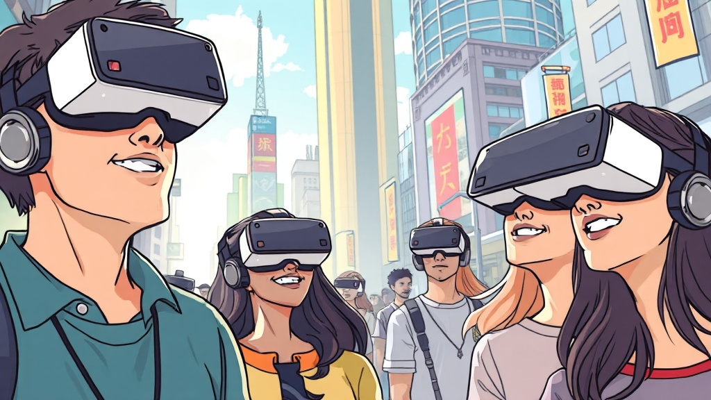 갤럭시 XR 시장 전망 및 미래 가치 (illustration 스타일)