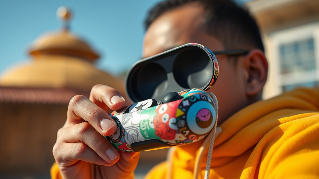 나만의 버즈 케이스 만들기: 스티커부터 캐릭터까지 (realistic 스타일)