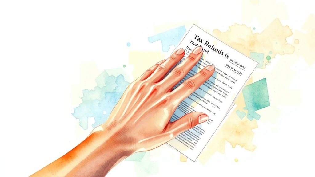 환급, 왜 중요할까요? (watercolor 스타일)