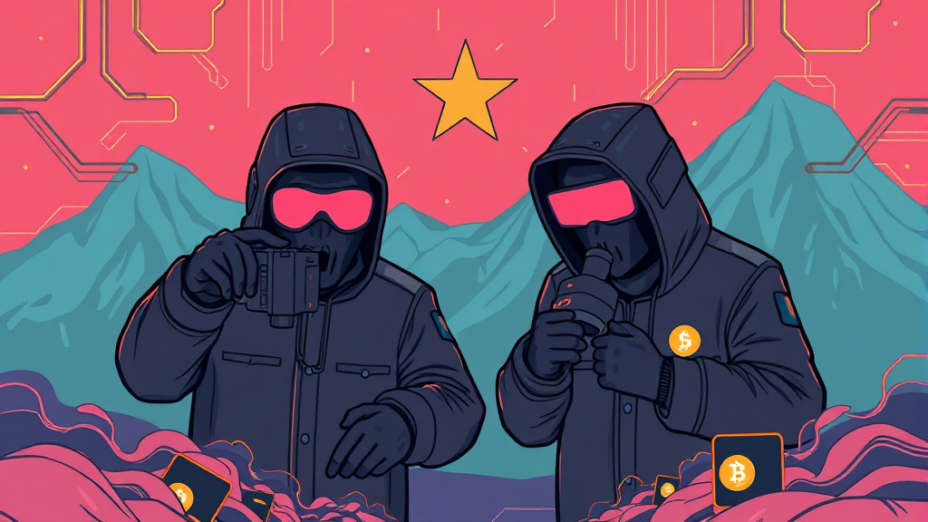 AI 딥페이크, 북한 해킹 조직의 새로운 공격 무기 (illustration 스타일)